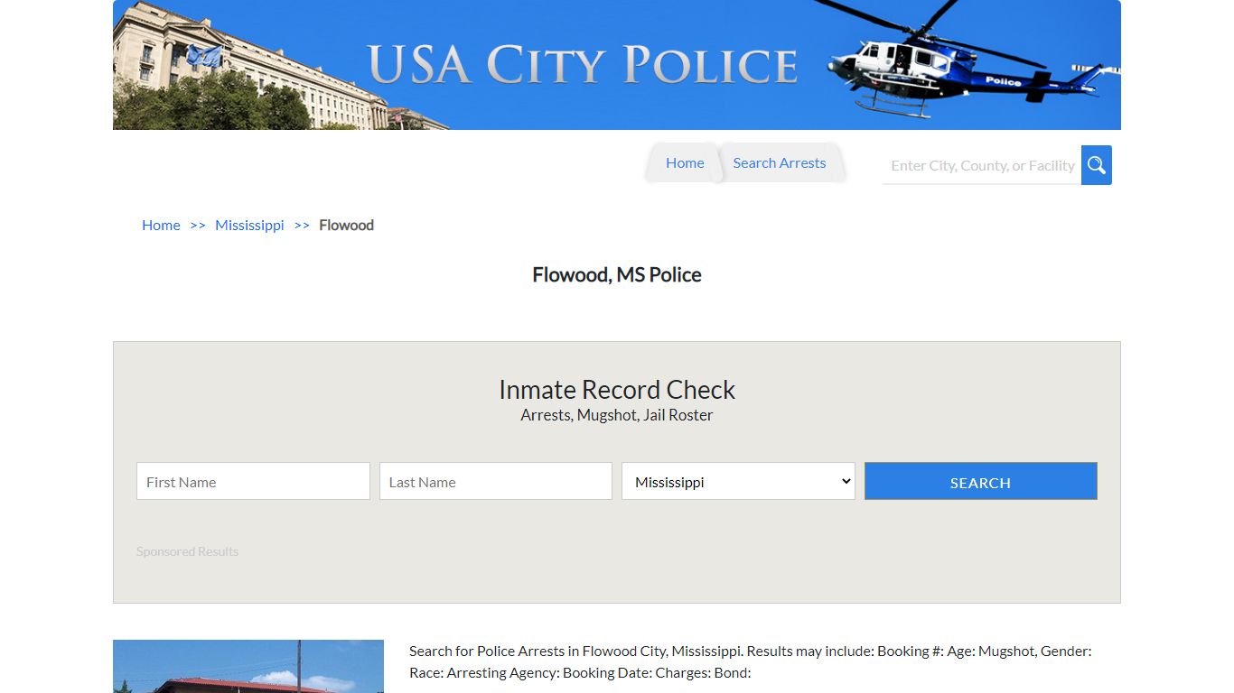 Flowood, MS Police | Jail Records
